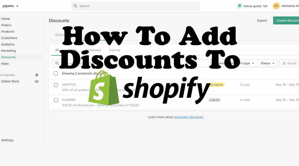 How To Add Discounts To Shopify
