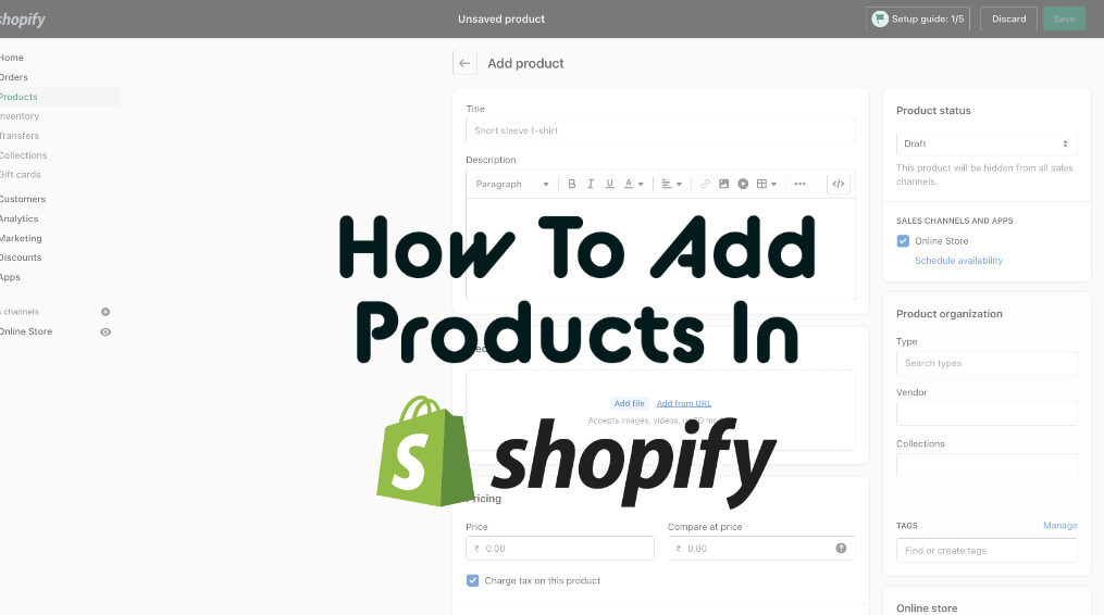 How to add products in Shopify